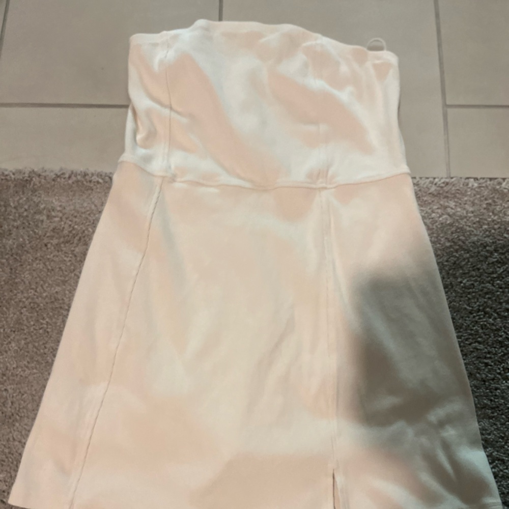 American Eagle Outfitters Strapless Cream Dress